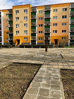 Grünraum Kurt-Schumacher-Ring mit Labyrinth