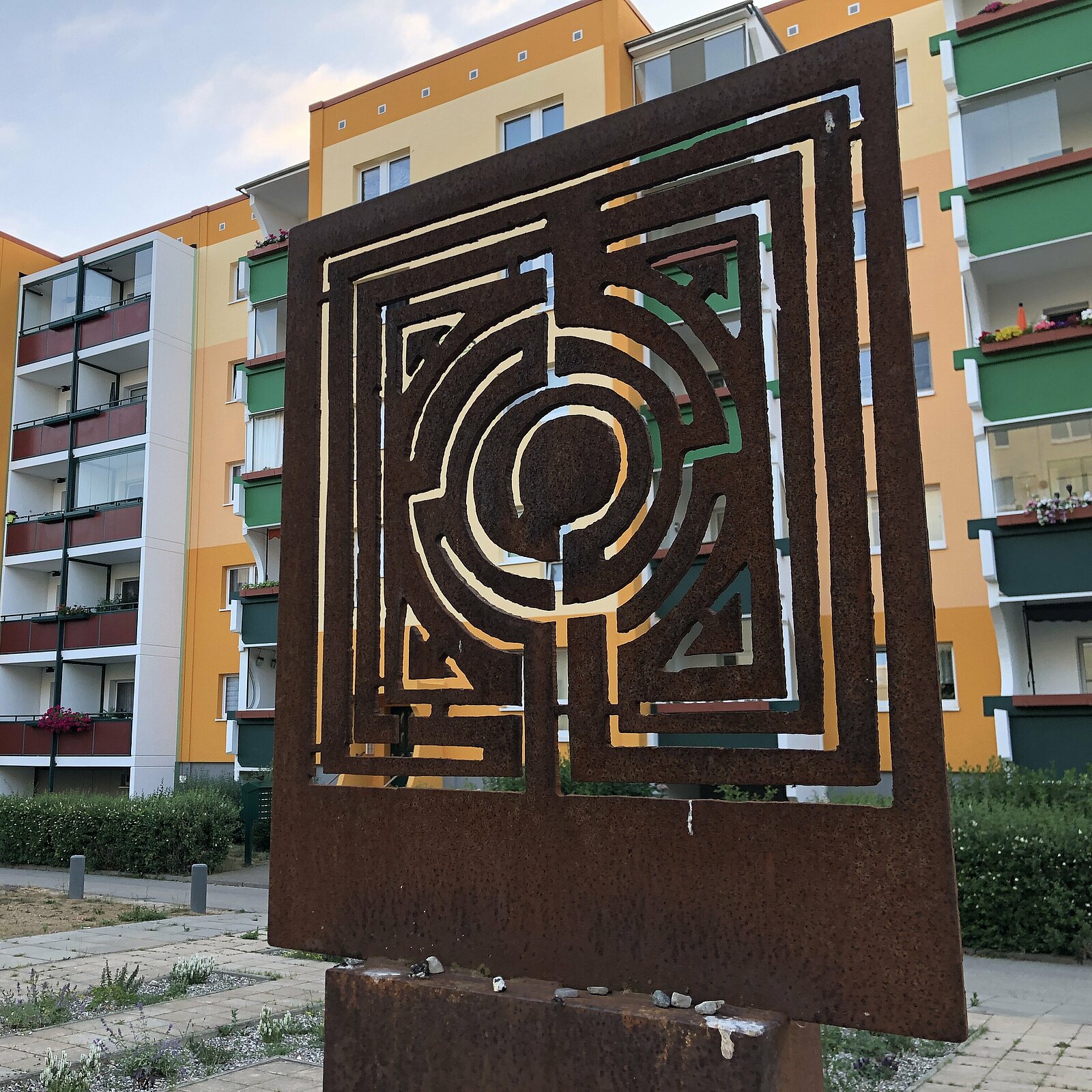 Das Labyrinth ist Wahrzeichen des Stadtteils Dierkow.